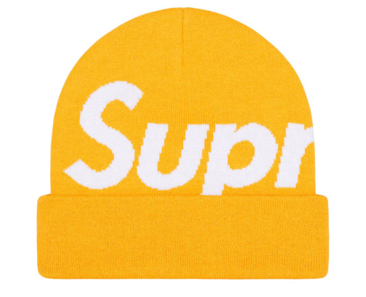 Big Logo Supreme Beanie Yellow