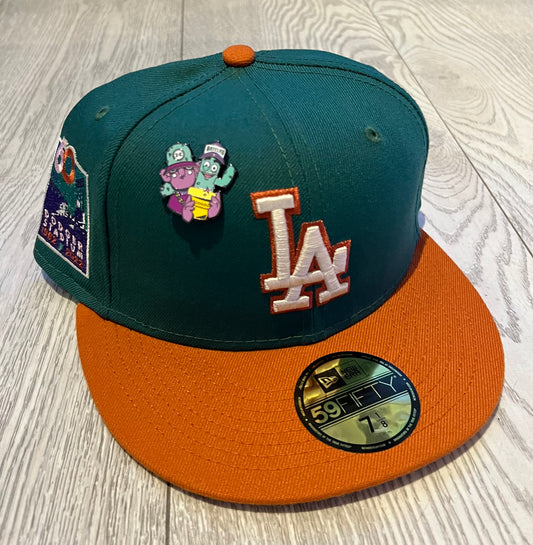 Hat Club Cactus Fruit Los Angeles Dodgers 60TH Year Anniversary Dodger Stadium Two Tone (Pink UV)