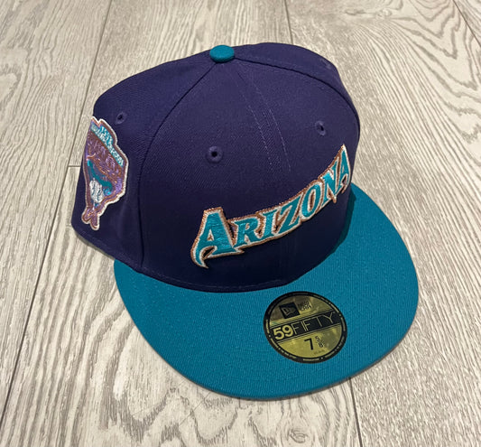 Hat Club Arizona Diamondback 1998 Inaugural Season Two Tone ( Grey UV)